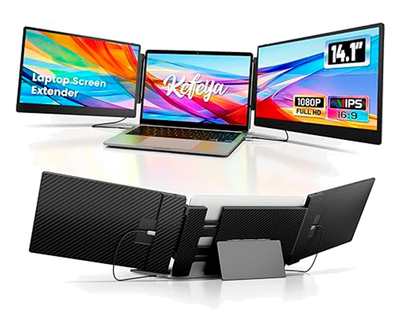 Extensor Dual De Monitor 14" Para Portatiles De 13"-17", Fhd (1920x1080), Ips, Usb-c/hdmi