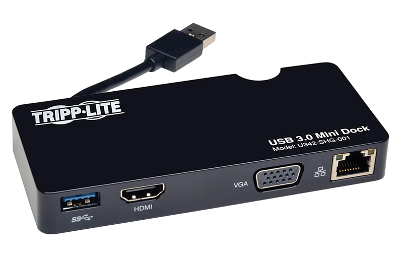 Tripp Lite Series Estación De Conexión Mini Usb 3.x (5 Gbps) Con Hdmi Y Vídeo Vga, Gbe