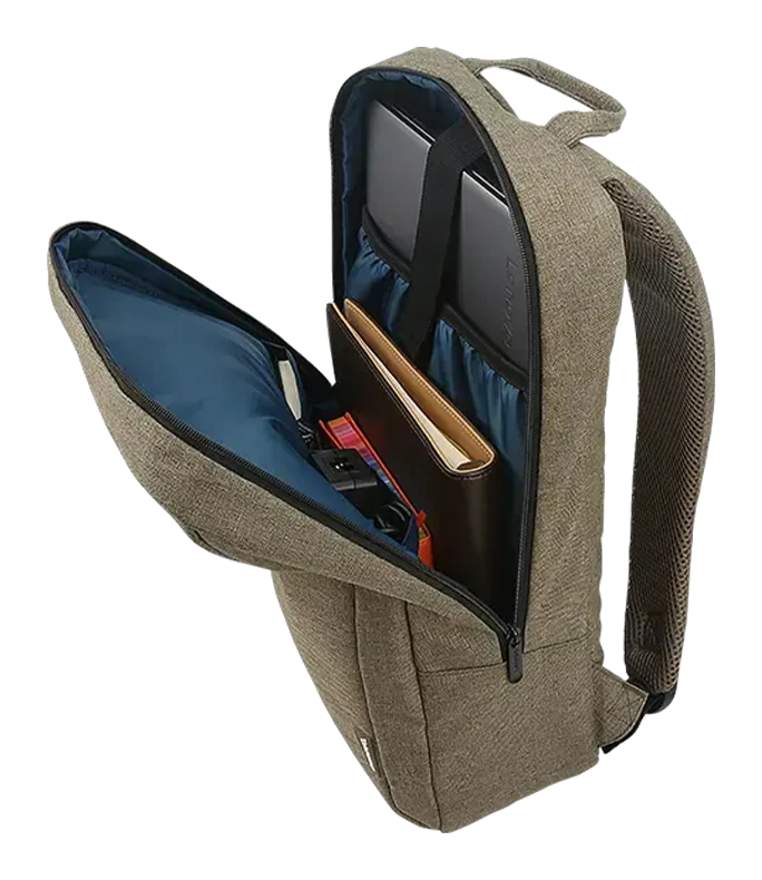 Mochila Casual Lenovo Para Laptop De Hasta 15.6 B210, Color Verde — vista 2