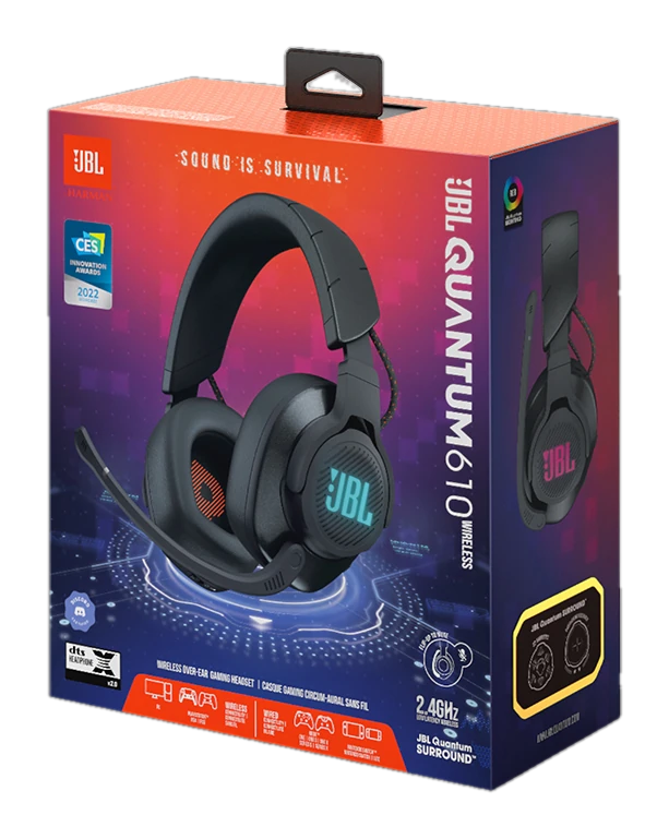 Auriculares integrales para gaming y micrófono JBL Quantum 610 Inalambricos (2.4 GHz)