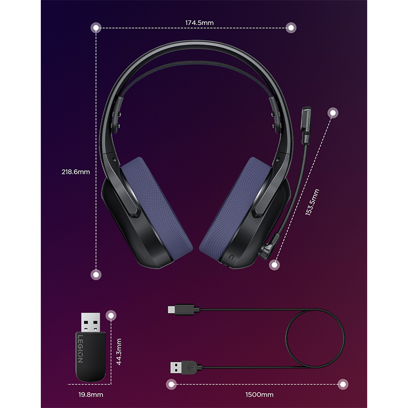 Auriculares inalámbricos para juegos Lenovo Legion H410