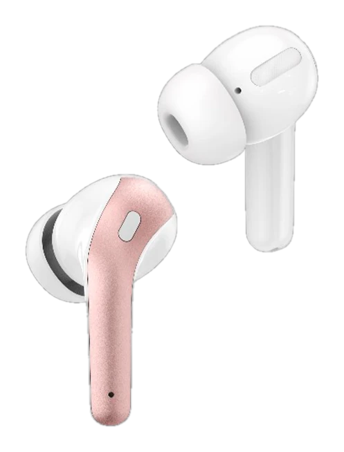 Audífonos TEROS TE-8074GR, Bluetooth, TWS, Rosa/Dorado