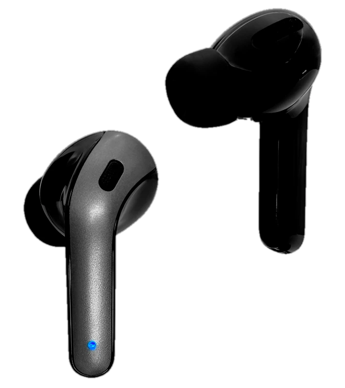Audífonos TEROS TE-8074N, Bluetooth, TWS, negro