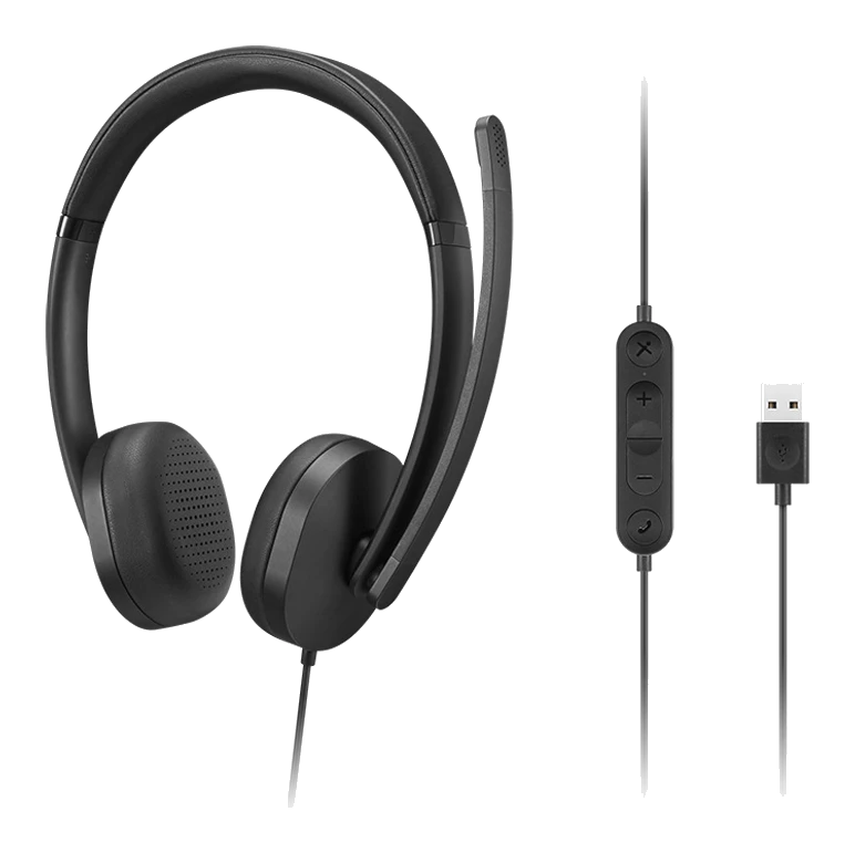 Auriculares Stereo Con Micrófono Lenovo Gen 2, Interfaz Usb-a