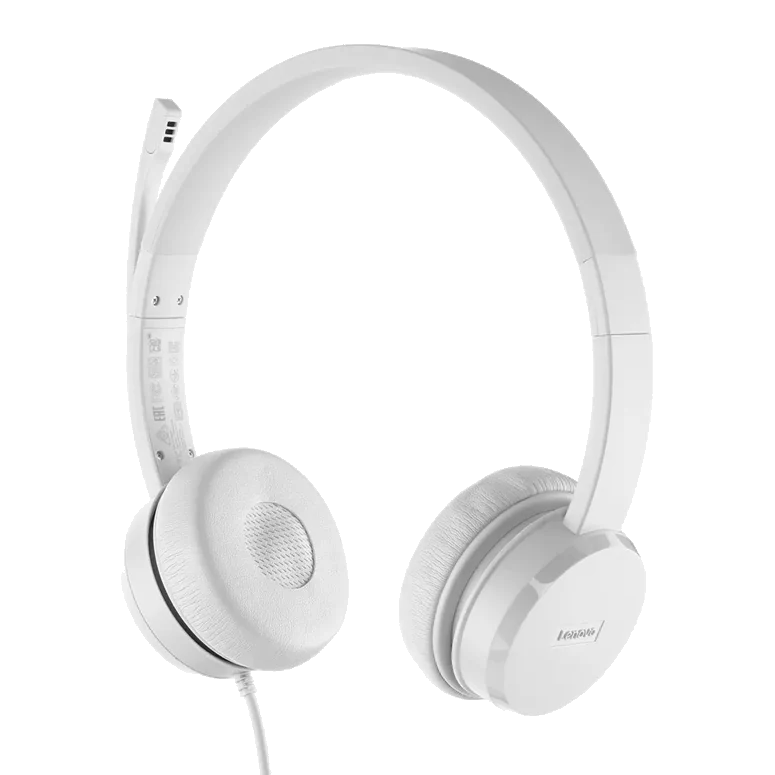 Auriculares Estereo Con Microfono Lenovo 110, Interfaz Usb Tipo-a, Color Cloud Grey (gris) — vista 2