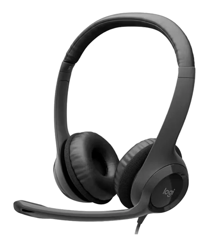 Auriculares Estereo (on-ear) Con Microfono Logitech H390, Interfaz Usb-a, Color Negro