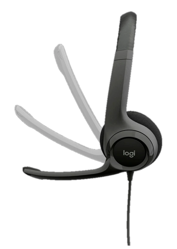 Auriculares Estereo (On-Ear) con microfono Logitech H390, Interfaz USB-A, Color negro