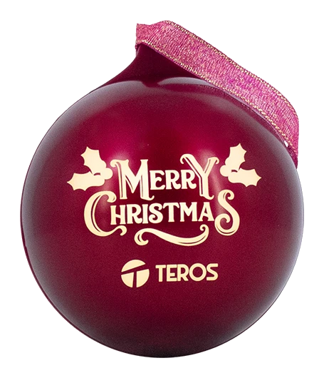 Parlante Inalámbrico Merry Christmas Teros Te-6018r, Bluetooth 5.3, Tipo Usb-c, Color Rojo