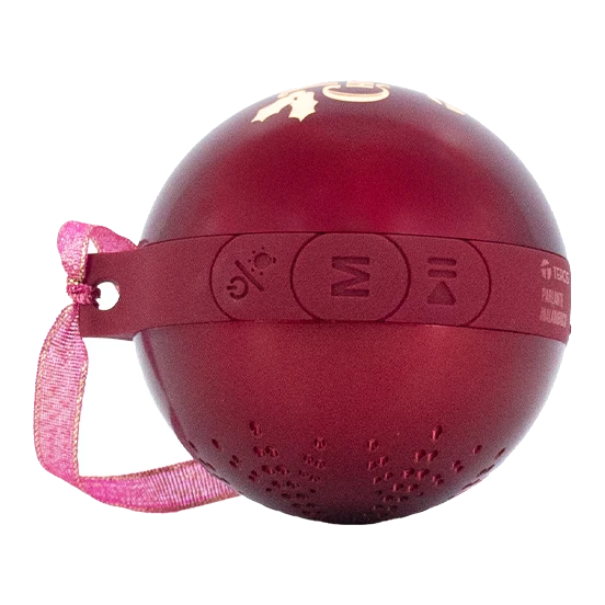 Parlante Inalámbrico Merry Christmas Teros Te-6018r, Bluetooth 5.3, Tipo Usb-c, Color Rojo — vista 2
