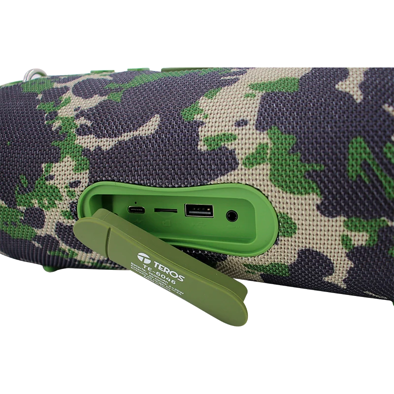 Parlante Ultra Te-6046g, Color Verde Militar Camuflado, 40 W — vista 2