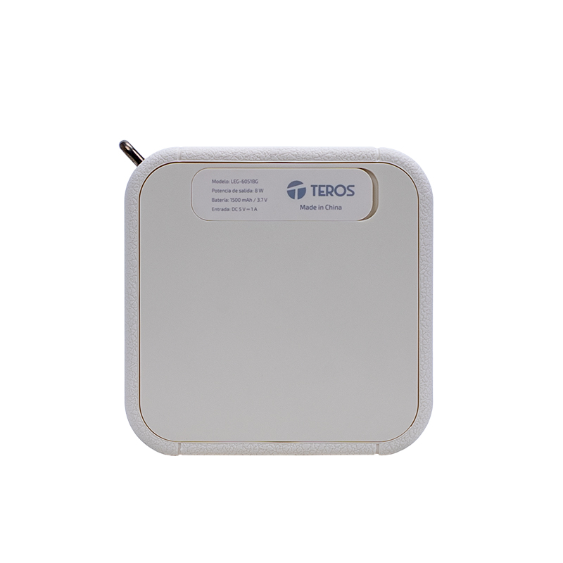 Parlante inalámbrico TEROS Legacy 6051, 8W, BT 5.3, 1500 mAh, USB, TF, Aux, Beige