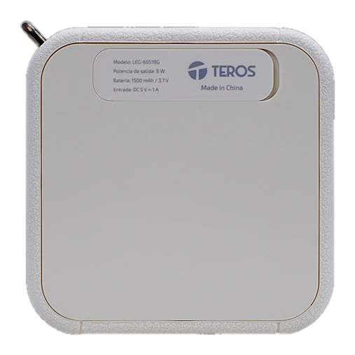 Parlante inalámbrico TEROS Legacy 6051, 8W, BT 5.3, 1500 mAh, USB, TF, Aux, Beige