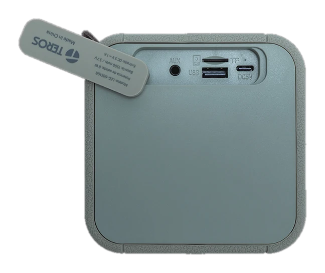 Parlante inalámbrico TEROS Legacy 6051, 8W, BT 5.3, 1500 mAh, USB, TF, Aux, Verde