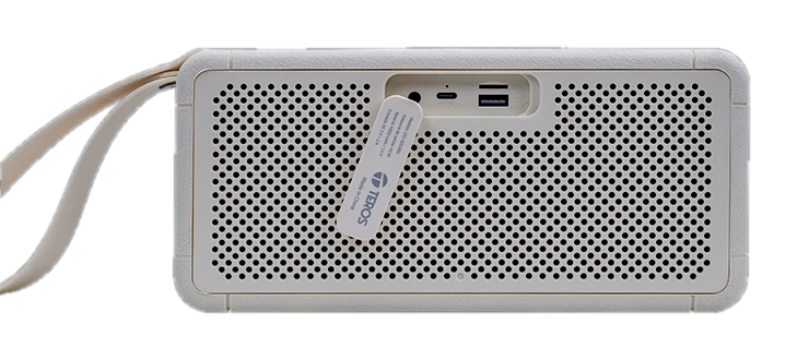 Parlante inalámbrico TEROS Legacy 6052, 40W, BT 5.3, 4000 mAh, USB, TF, Aux, Beige