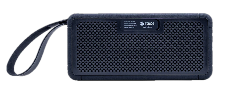 Parlante inalámbrico TEROS Legacy 6052, 8W, BT 5.3, 4000 mAh, USB, TF, Aux, Negro