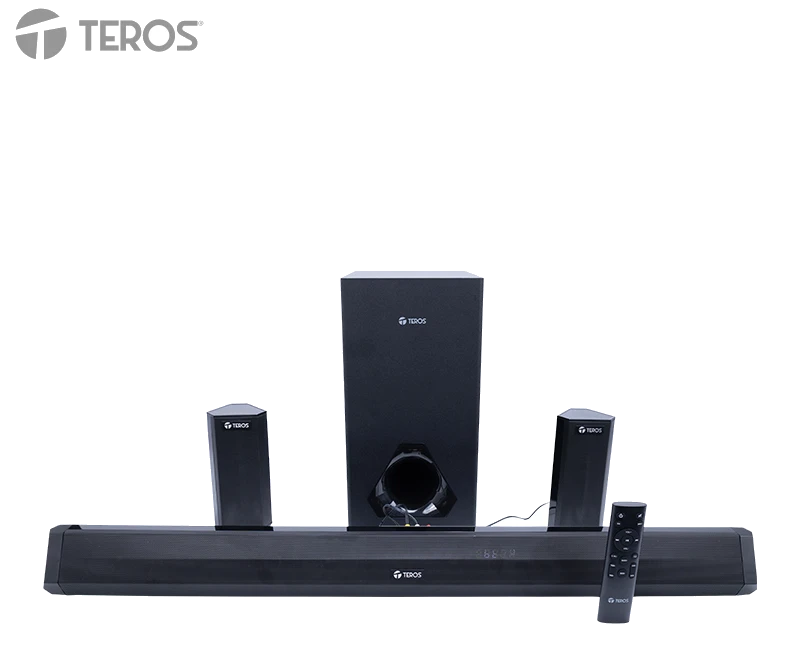 Sistema De Audio 5.1 Con Barra De Sonido Teros Legacy 6053, 200w, Bt, Usb, Micrófono