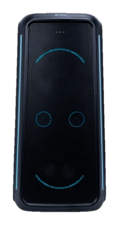 Parlante inalámbrico para fiestas Teros Vibe 6055, 100W, BT, 7000 mAh, USB, Micrófono