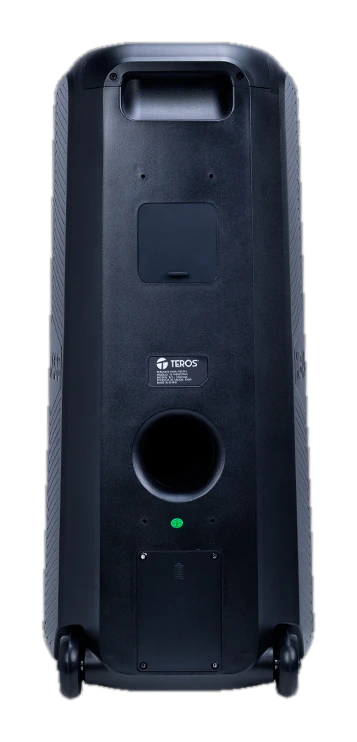 Parlante inalámbrico para fiestas Teros Vibe 6055, 100W, BT, 7000 mAh, USB, Micrófono