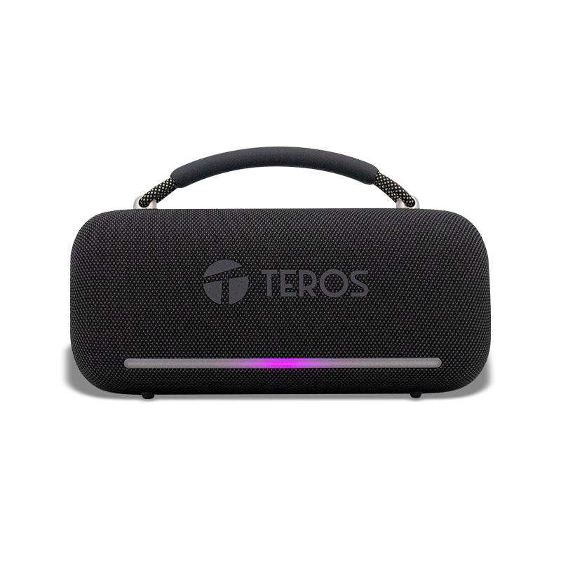 Parlante Inalámbrico Teros Vibe 6049, 60w, Bt 5.3, 4000 Mah, Usb, Luces Led, Negro
