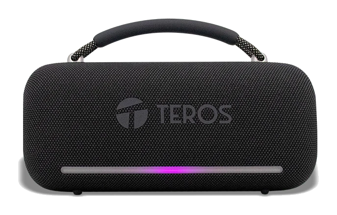 Parlante Inalámbrico Teros Vibe 6049, 60w, Bt 5.3, 4000 Mah, Usb, Luces Led, Negro