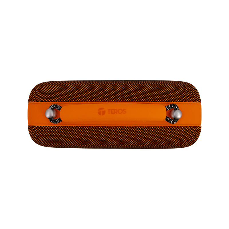 Parlante Inalámbrico Teros Vibe 6049, 60W, BT 5.3, 4000 MAH, USB, Luces LED, Orange