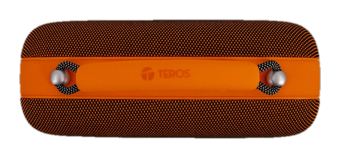 Parlante Inalámbrico Teros Vibes VB-6049, 60W, BT 5.3, 4000 MAH, USB, Luces LED, Orange
