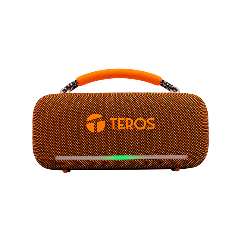 Parlante Inalámbrico Teros Vibe 6049, 60w, Bt 5.3, 4000 Mah, Usb, Luces Led, Orange — vista 2