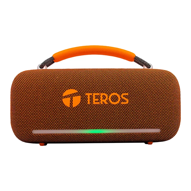 Parlante Inalámbrico Teros Vibe 6049, 60w, Bt 5.3, 4000 Mah, Usb, Luces Led, Orange — vista 2