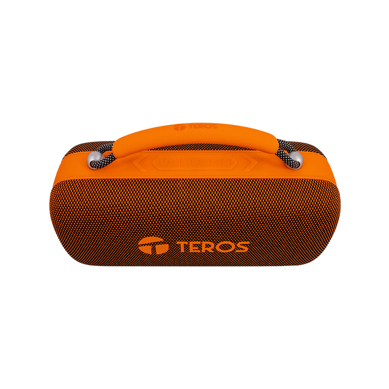 Parlante Inalámbrico Teros Vibe 6049, 60W, BT 5.3, 4000 MAH, USB, Luces LED, Orange