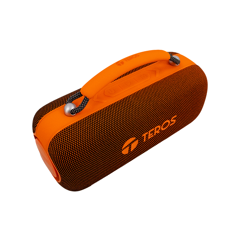 Parlante Inalámbrico Teros Vibe 6049, 60W, BT 5.3, 4000 MAH, USB, Luces LED, Orange