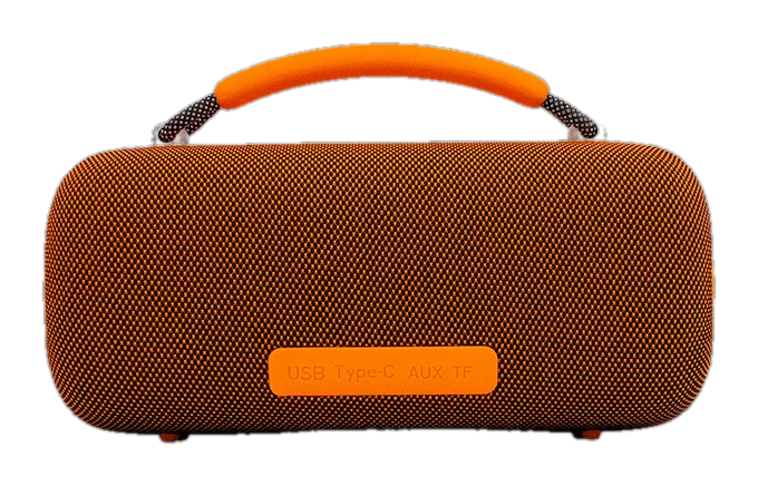 Parlante Inalámbrico Teros Vibes VB-6049, 60W, BT 5.3, 4000 MAH, USB, Luces LED, Orange