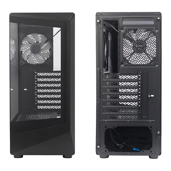 Case Gamer Teros Te-1321g, Mid Tower, Usb 3.0 / Usb 2.0, Audio, Ventilador Rgb, Negro — vista 2