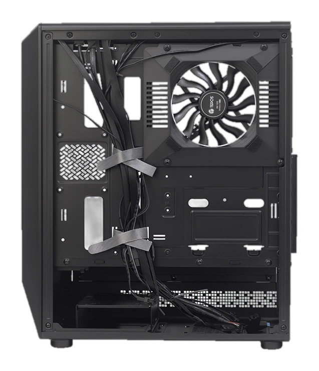 Case Gamer Teros TE-1321G, Mid Tower, USB 3.0 / USB 2.0, Audio, Ventilador RGB, Negro