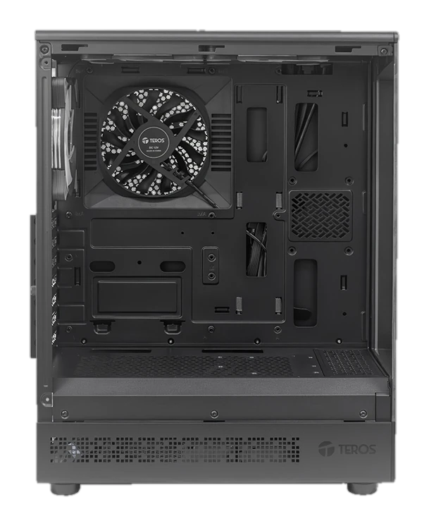 Case Gamer Teros TE-1321G, Mid Tower, USB 3.0 / USB 2.0, Audio, Ventilador RGB, Negro