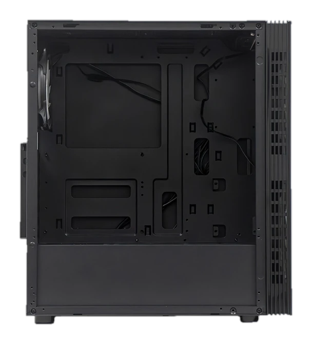 Case sin fuente gamer TEROS TE-1333G, ITX, M-ATX, ATX, 3.5" y 2.5", negro