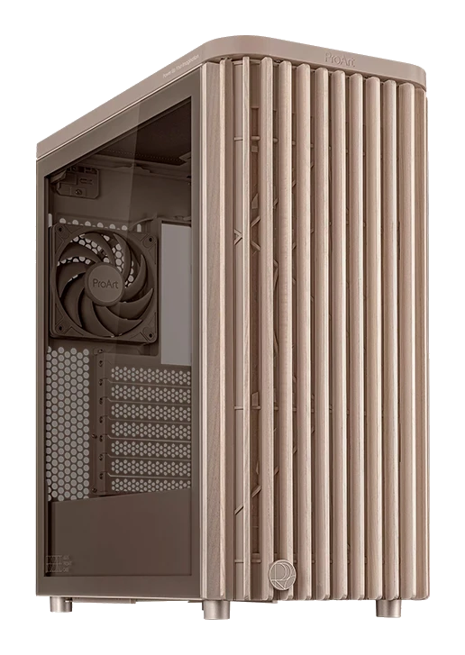 Case Asus Proart Pa401 Wood Edition Beige - Tempered Glass Panel
