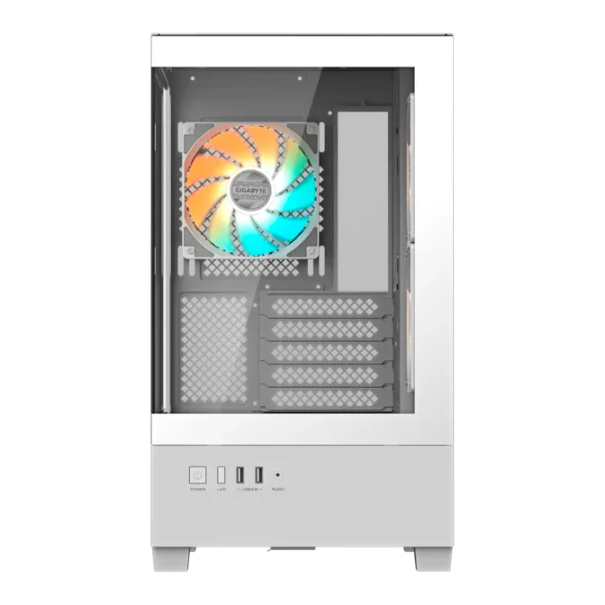 Case Gigabyte Gb-c201p Panoramic, Mid Tower, Compatible Con Mini-itx/m-atx, Color Blanco — vista 2
