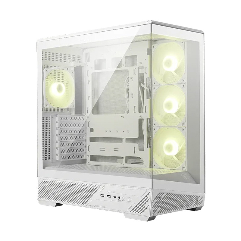 Case Msi Mag Pano 130r Pz/white, Factor Forma: Mid-tower, Soporta: Mini-itx/micro-atx/atx — vista 2