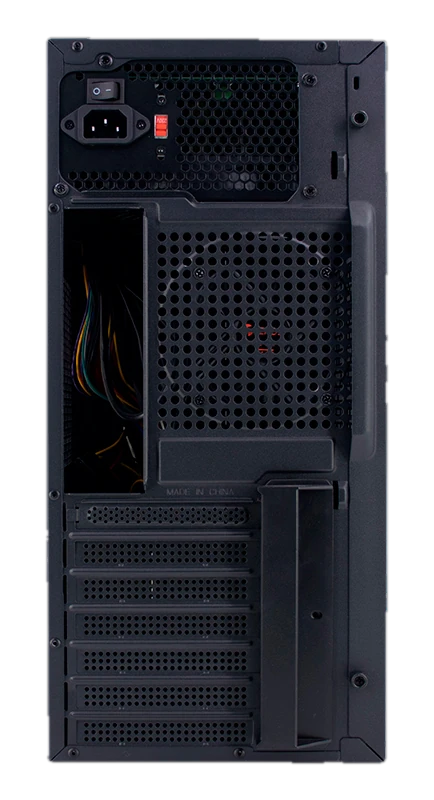 Case TEROS TE-1036S, Factor de forma ATX, 250 W, USB 3.0 / 2.0, audio, negro.