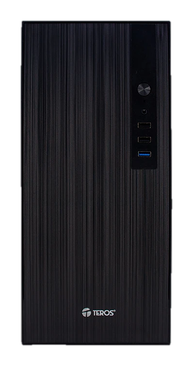 Case TEROS TE-1034S, Mini Tower ATX, 250 W, USB 3.0 / 2.0, audio HD, negro