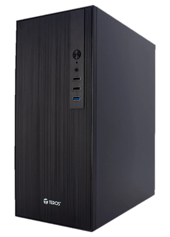Case TEROS TE-1034S, Mini Tower ATX, 250 W, USB 3.0 / 2.0, audio HD, negro