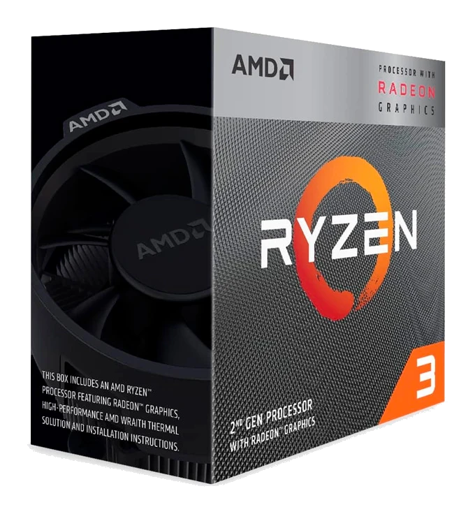 Procesador Amd Ryzen 3 3200g, 3.60ghz, 4mb L3, 4 Core, Am4, 14nm, 65 W.