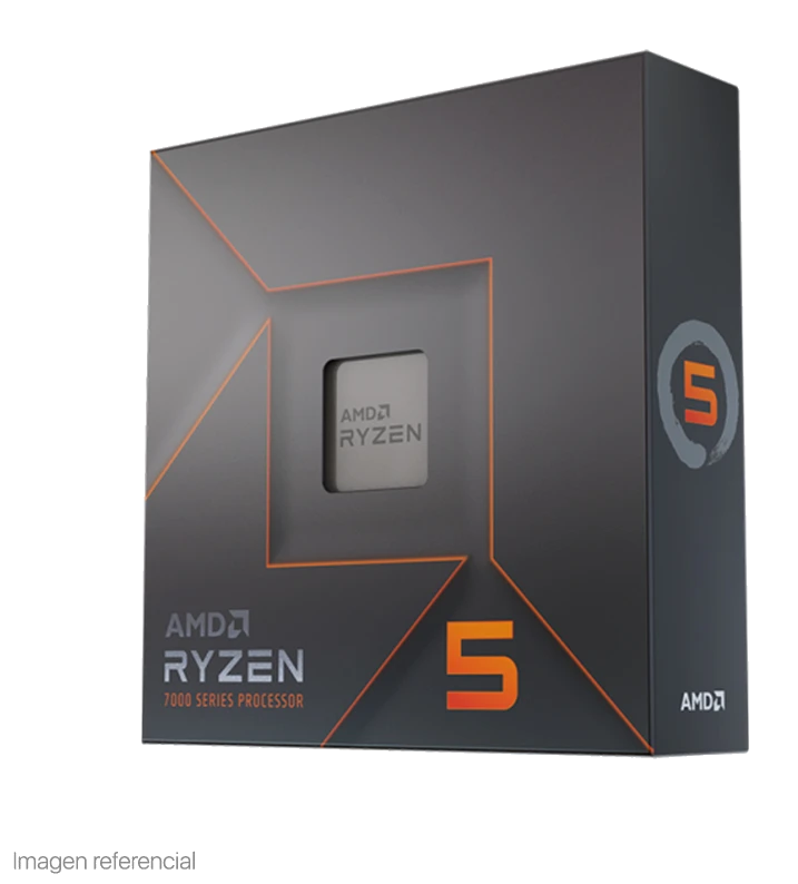 Procesador Amd Ryzen 5 7600x 4.7/5.3ghz, 32mb L3, 6-core, Am5, 5nm, 105w.