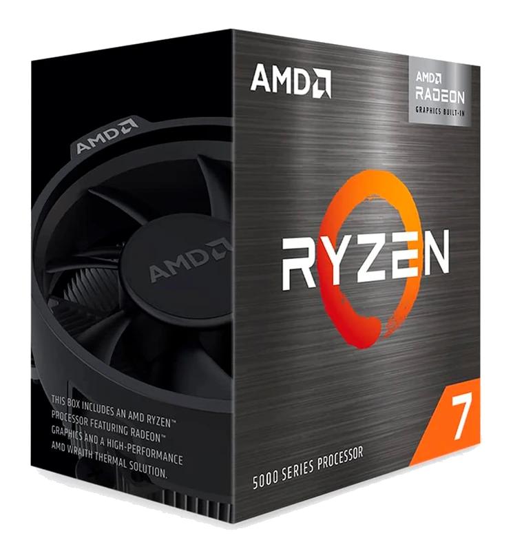 Procesador Amd Ryzen 7 5700g, 3.80 / 4.60ghz, 16mb L3, 8-core, Am4, 7nm, 65w.