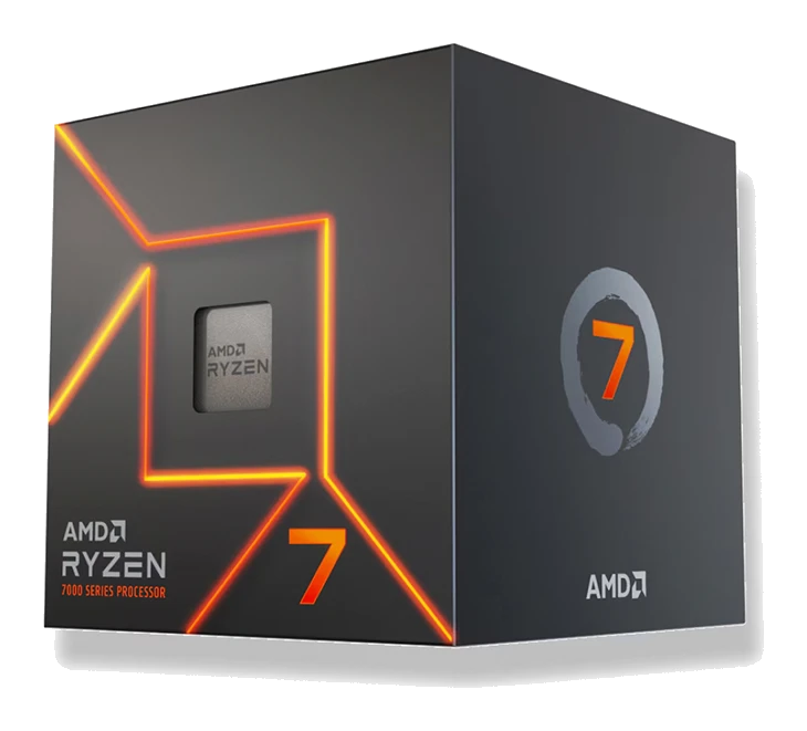 Procesador Amd Ryzen 7 7700 3.8 / 5.3ghz, 32mb L3, 8-cores, Am5, 65w.