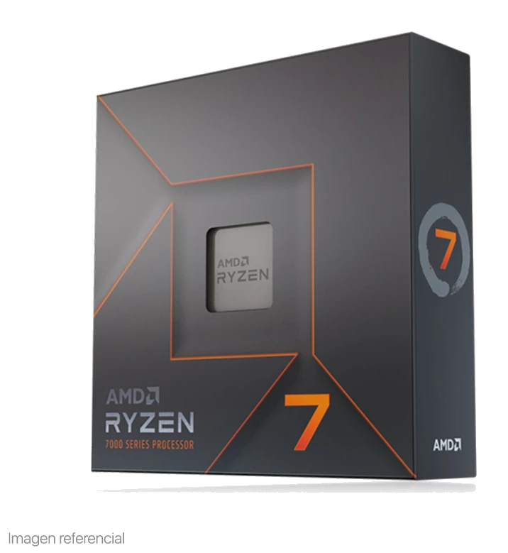 Procesador Amd Ryzen 7 7700x 4.5/5.4ghz, 32mb L3, 8-core, Am5, 105w.