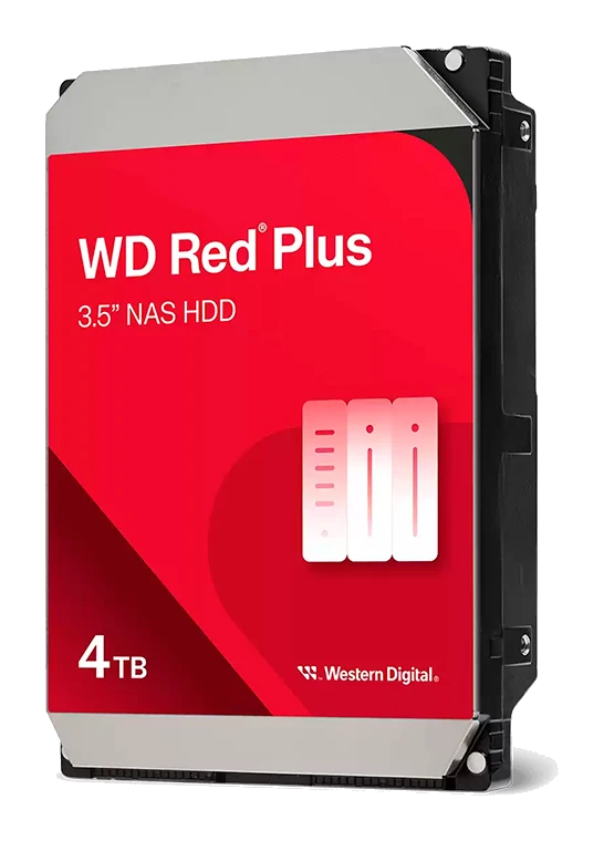 Disco Duro Western Digital Red Plus Wd40efzz, 4tb, Sata, 5400rpm, 3.5", Cache 128mb