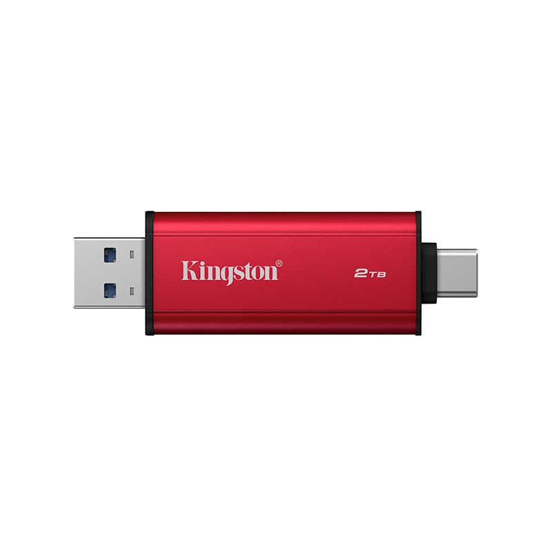 Unidad En Estado Sólido Dual Portatil Kingston 2tb, Interfaz Usb-a, Usb-c, Usb 3.2 Gen 2 — vista 2