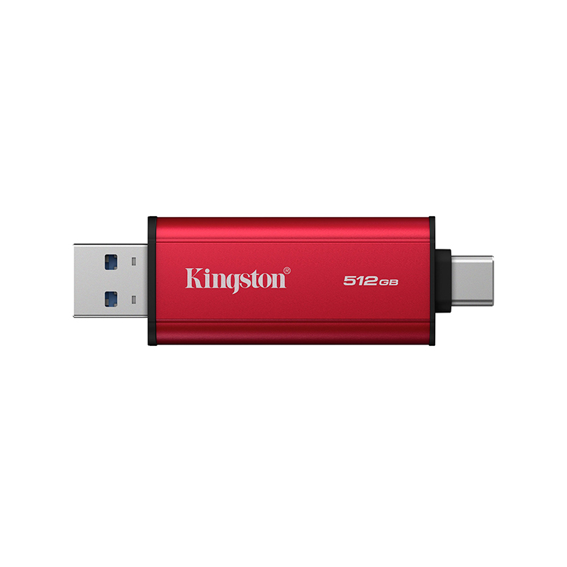 Unidad En Estado Sólido Dual Portatil Kingston 512gb, Interfaz Usb-a, Usb-c, Usb 3.2 Gen 2 — vista 2