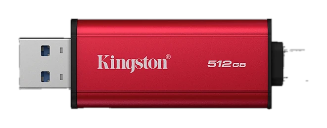 Unidad En Estado Sólido Dual Portatil Kingston 512gb, Interfaz Usb-a, Usb-c, Usb 3.2 Gen 2 — vista 2